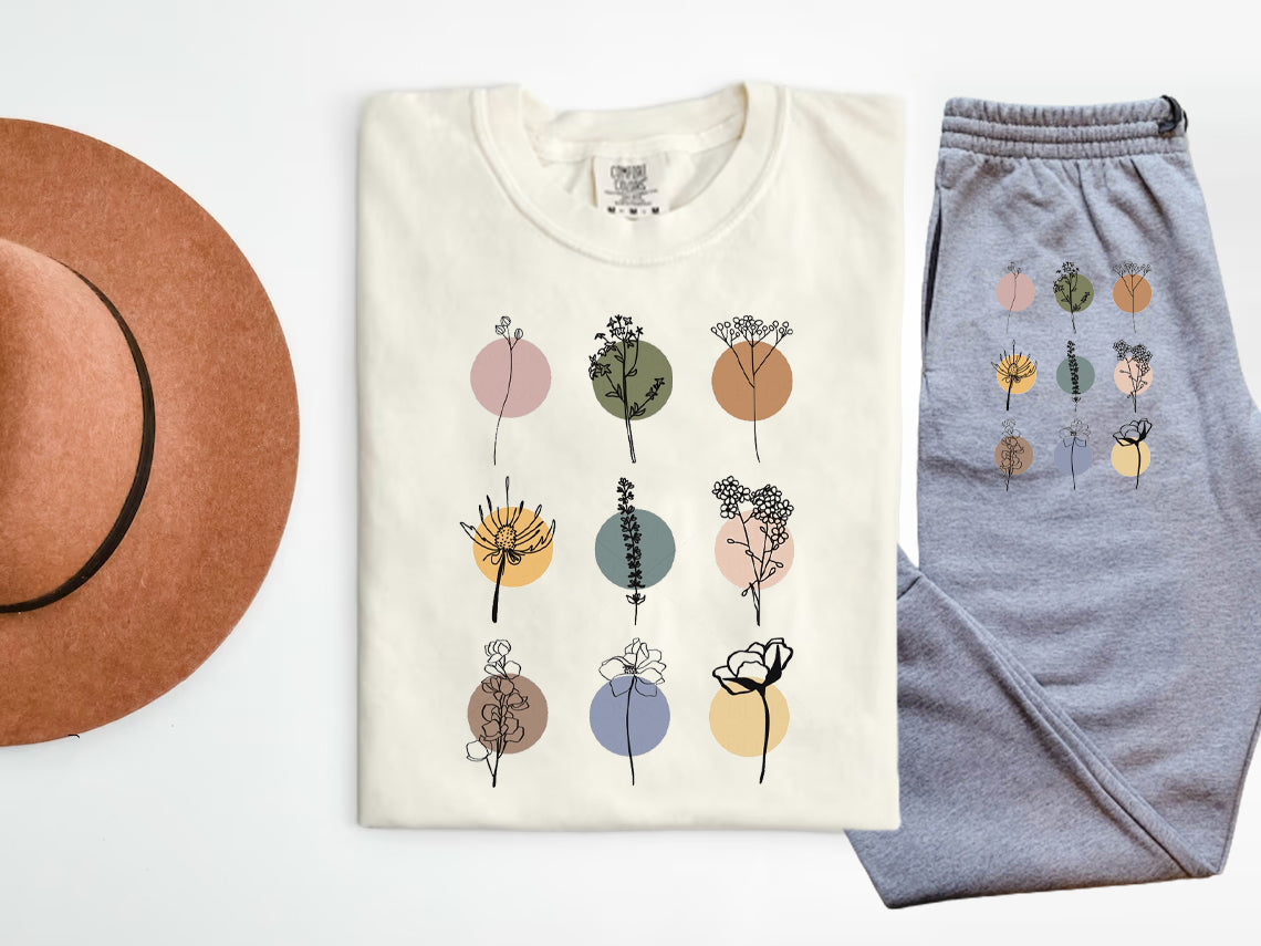 Boho Flowers Graphic Tee Graphic Tee