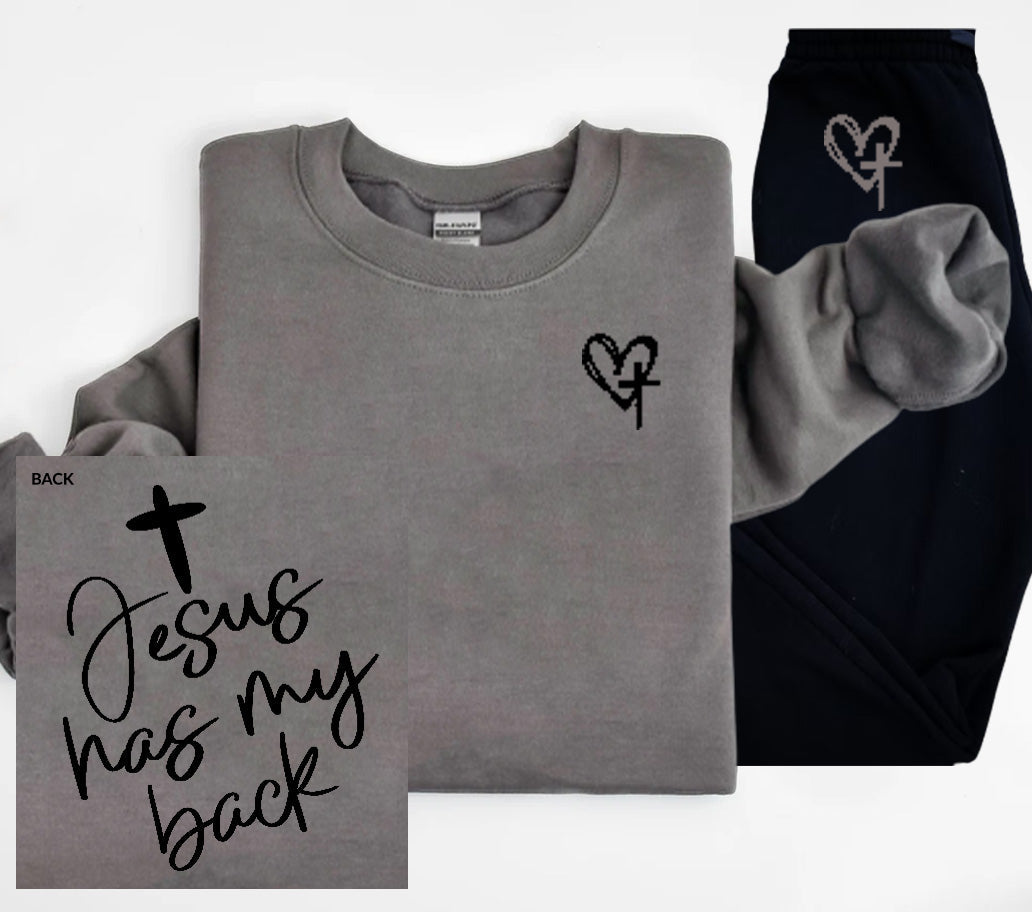 Jesus Has My Back Graphic Tee Graphic Tee