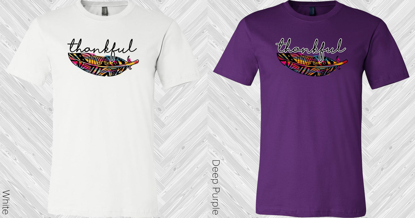 Thankful Feather Graphic Tee Graphic Tee