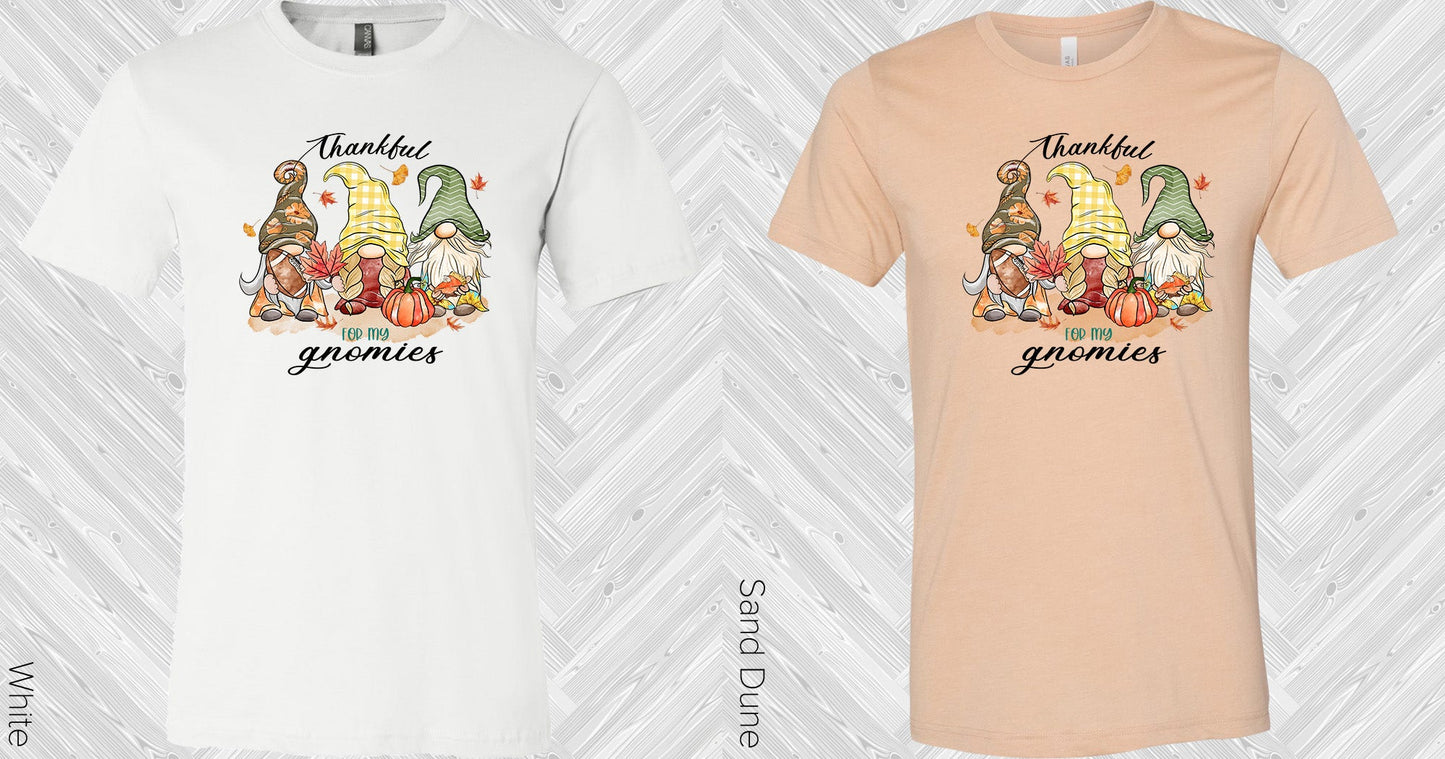 Thankful For My Gnomies Graphic Tee Graphic Tee
