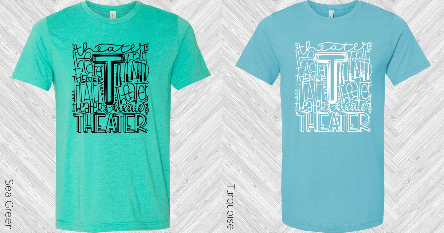 Theater Subway Art Graphic Tee Graphic Tee