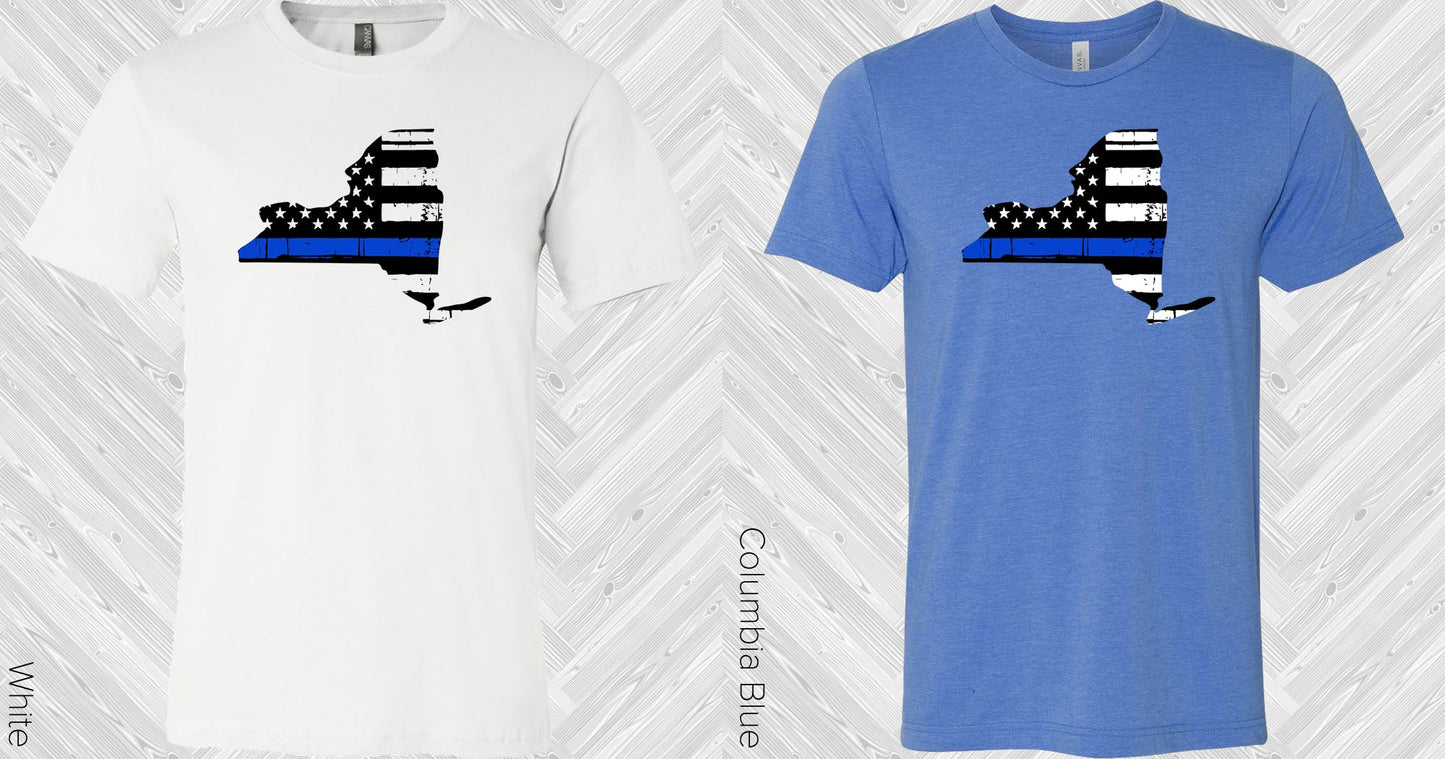 Thin Blue Line State Graphic Tee Graphic Tee