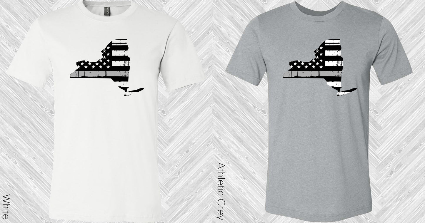 Thin Grey Line State Graphic Tee Graphic Tee