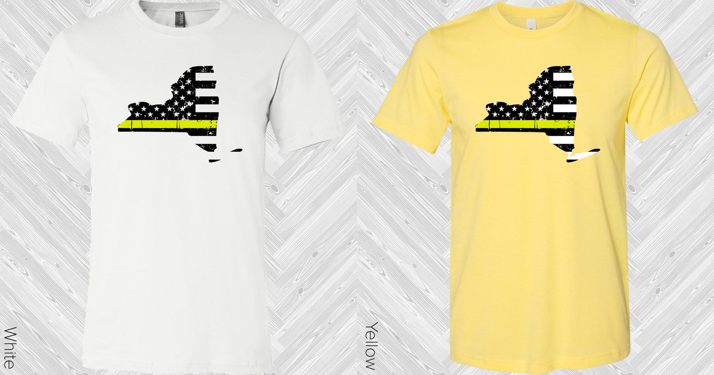 Thin Yellow Line State Graphic Tee Graphic Tee