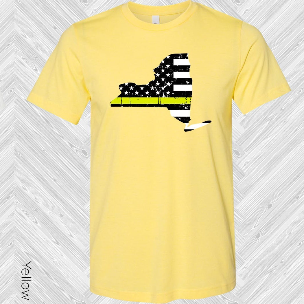 Thin Yellow Line State Graphic Tee Graphic Tee