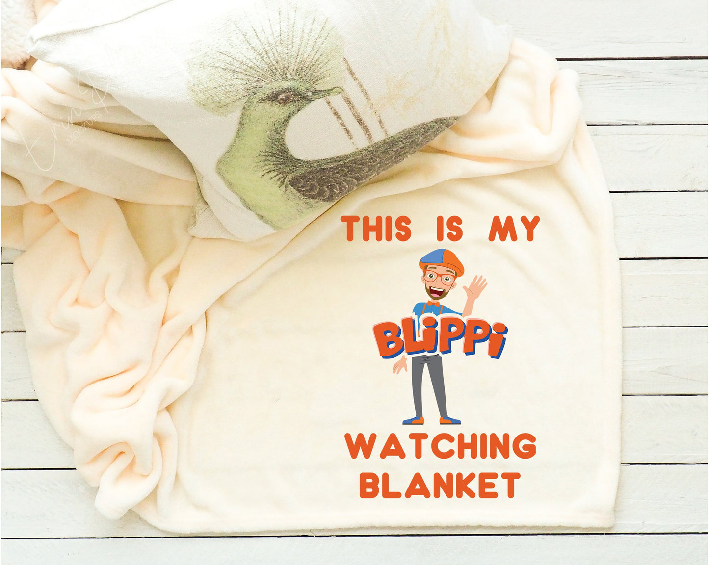 This Is My Blippi Watching Blanket Fleece Throw Blanket