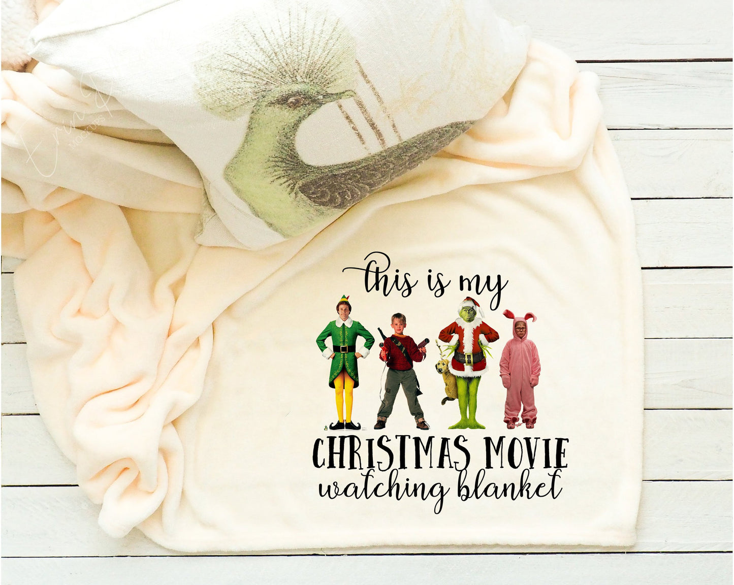 This Is My Christmas Movie Watching Blanket Fleece Throw Blanket