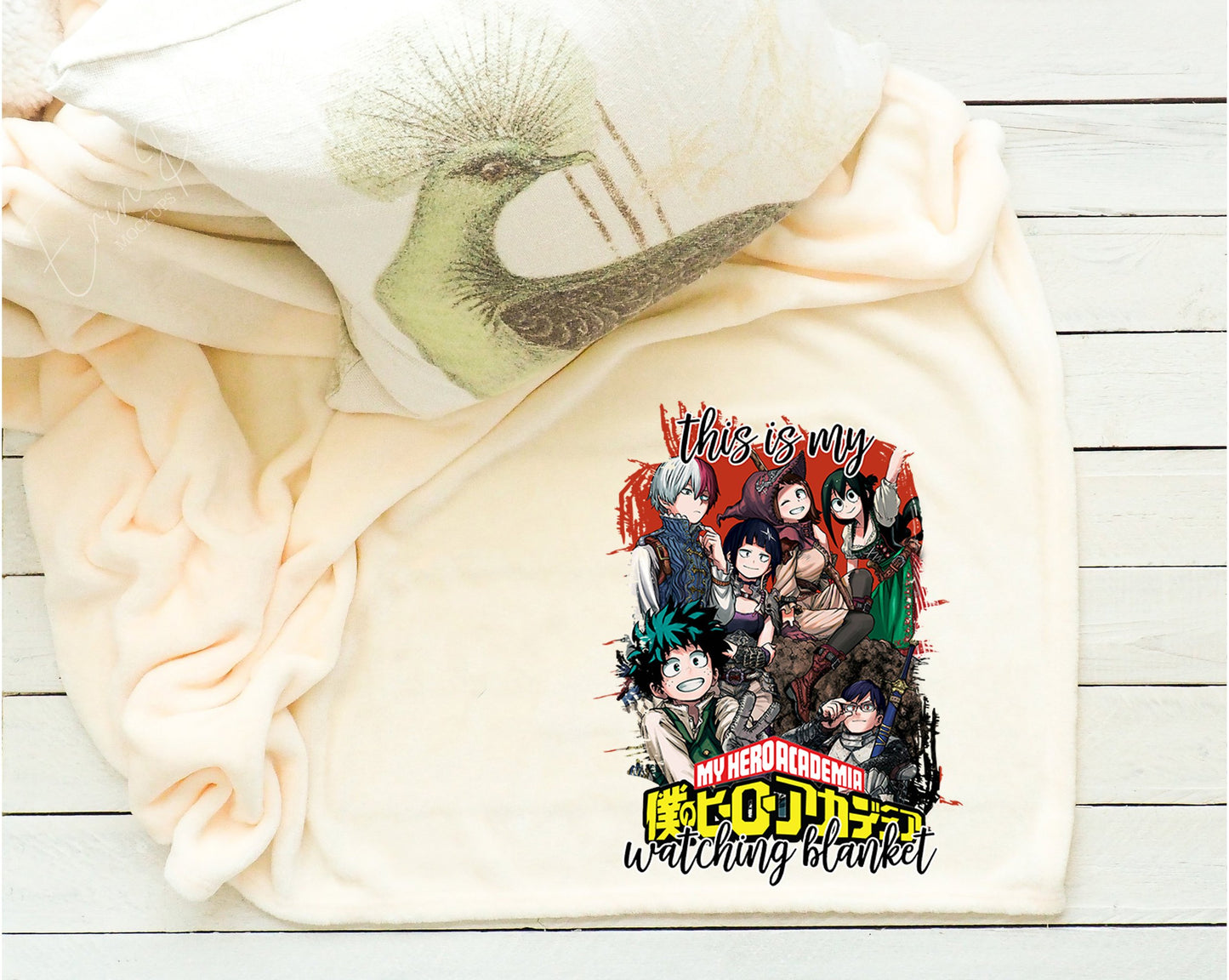 This Is My Hero Academia Watching Blanket Fleece Throw Blanket