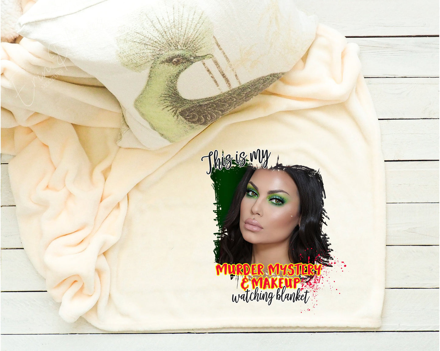 This Is My Murder Mystery & Makeup Watching Blanket Fleece Throw Blanket