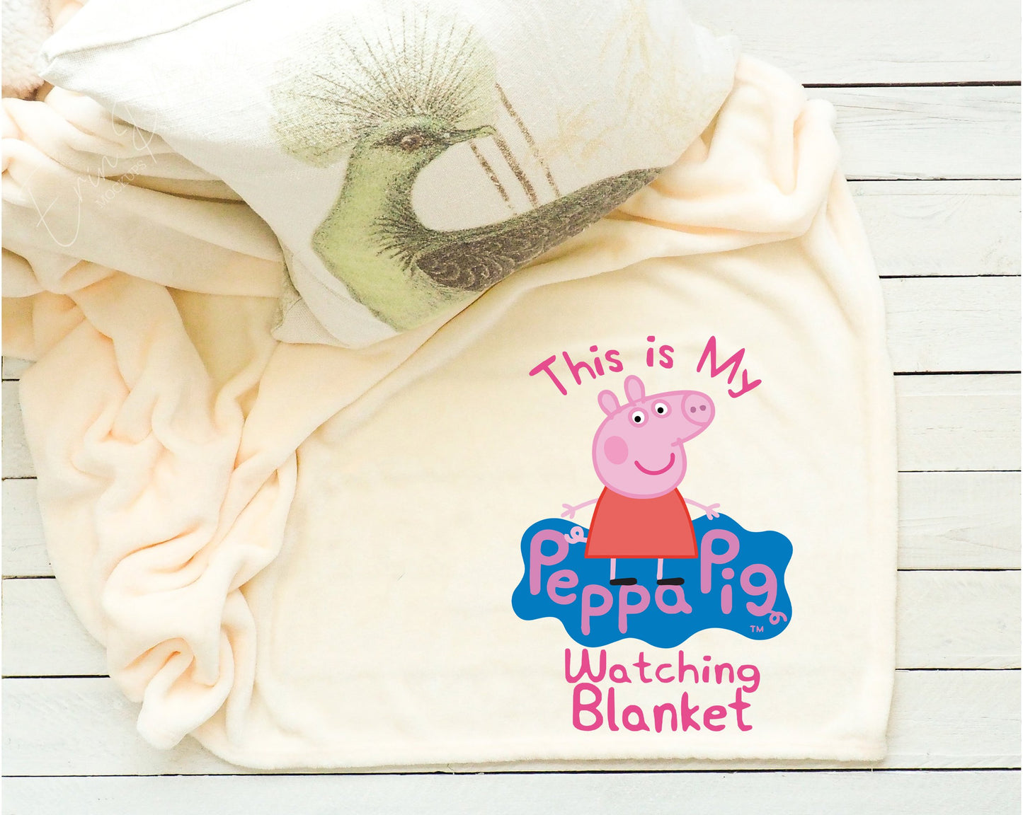 This Is My Peppa Pig Watching Blanket Fleece Throw Blanket