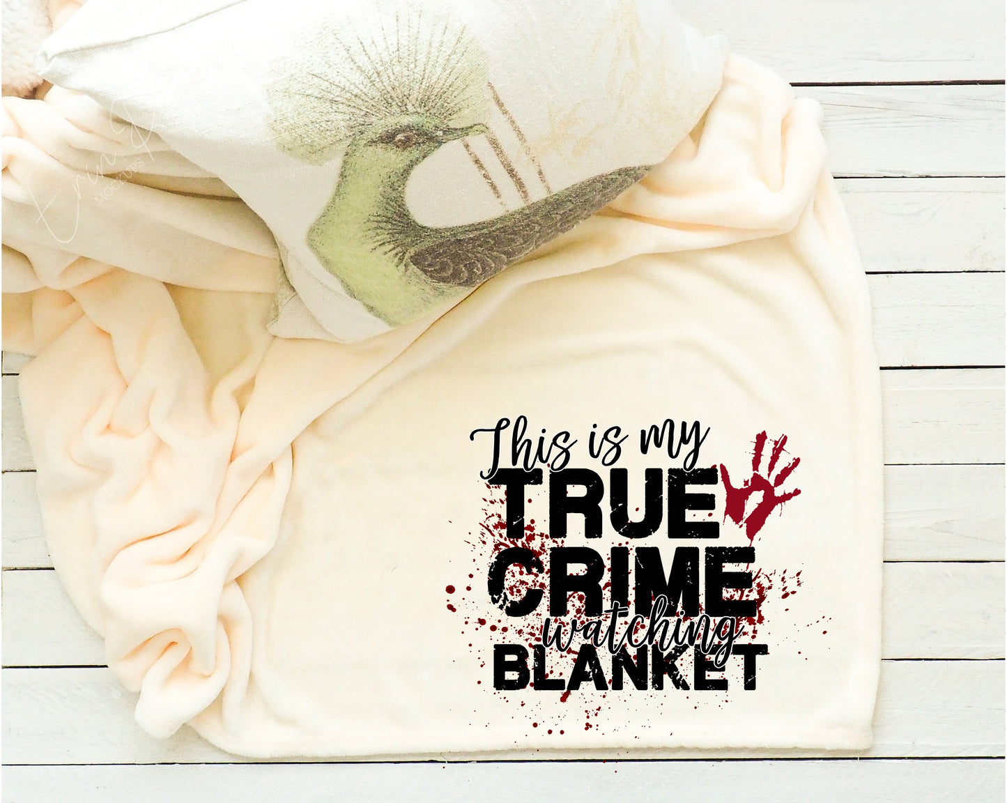 This Is My True Crime Watching Blanket Fleece Throw Blanket