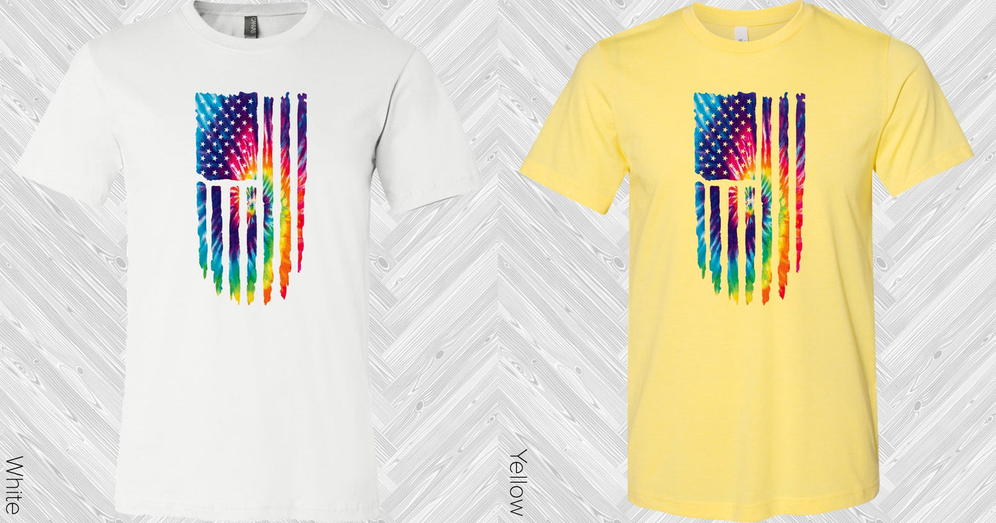 Tie-Dye Flag Graphic Tee Graphic Tee