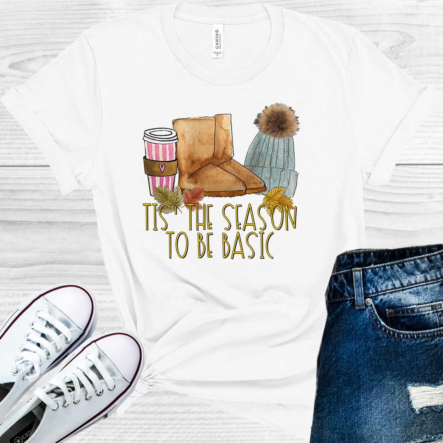 Tis The Season To Be Basic Graphic Tee Graphic Tee