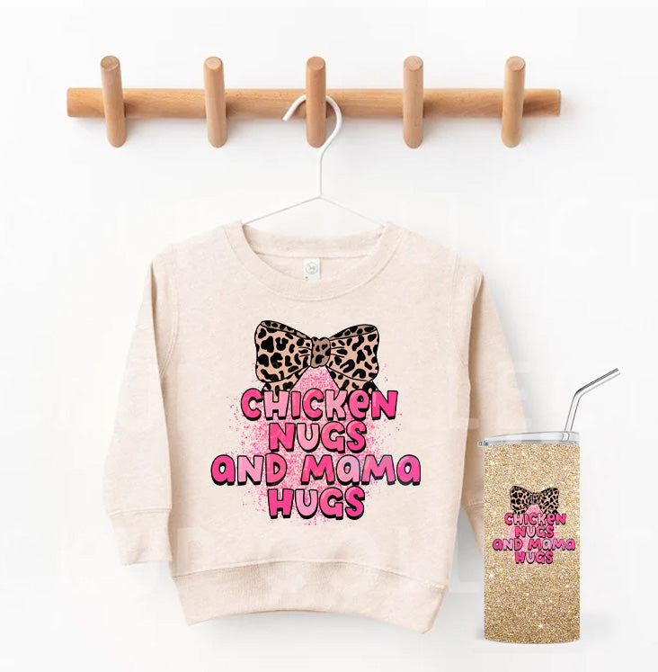 Chicken Nugs And Mama Hugs Graphic Tee Graphic Tee