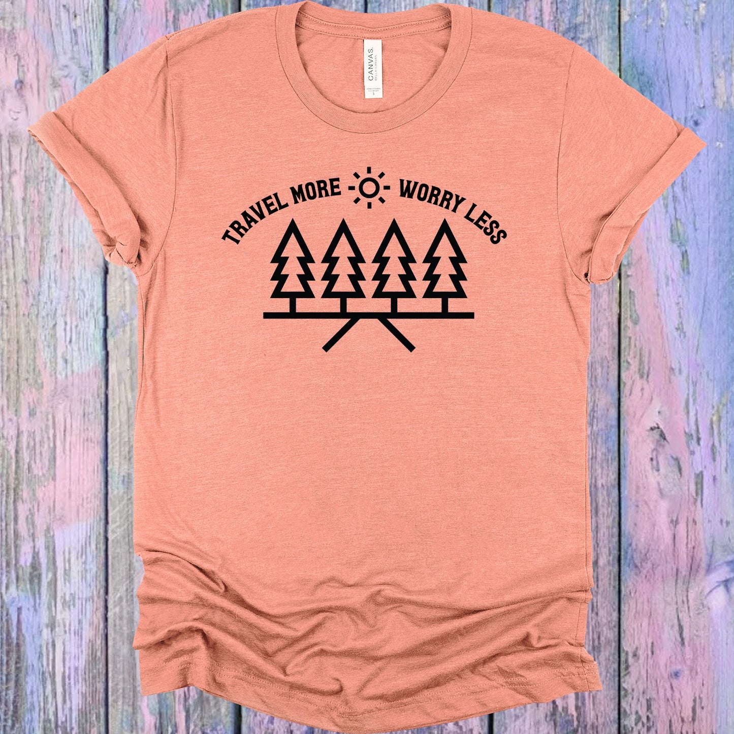 Travel More Worry Less Graphic Tee Graphic Tee