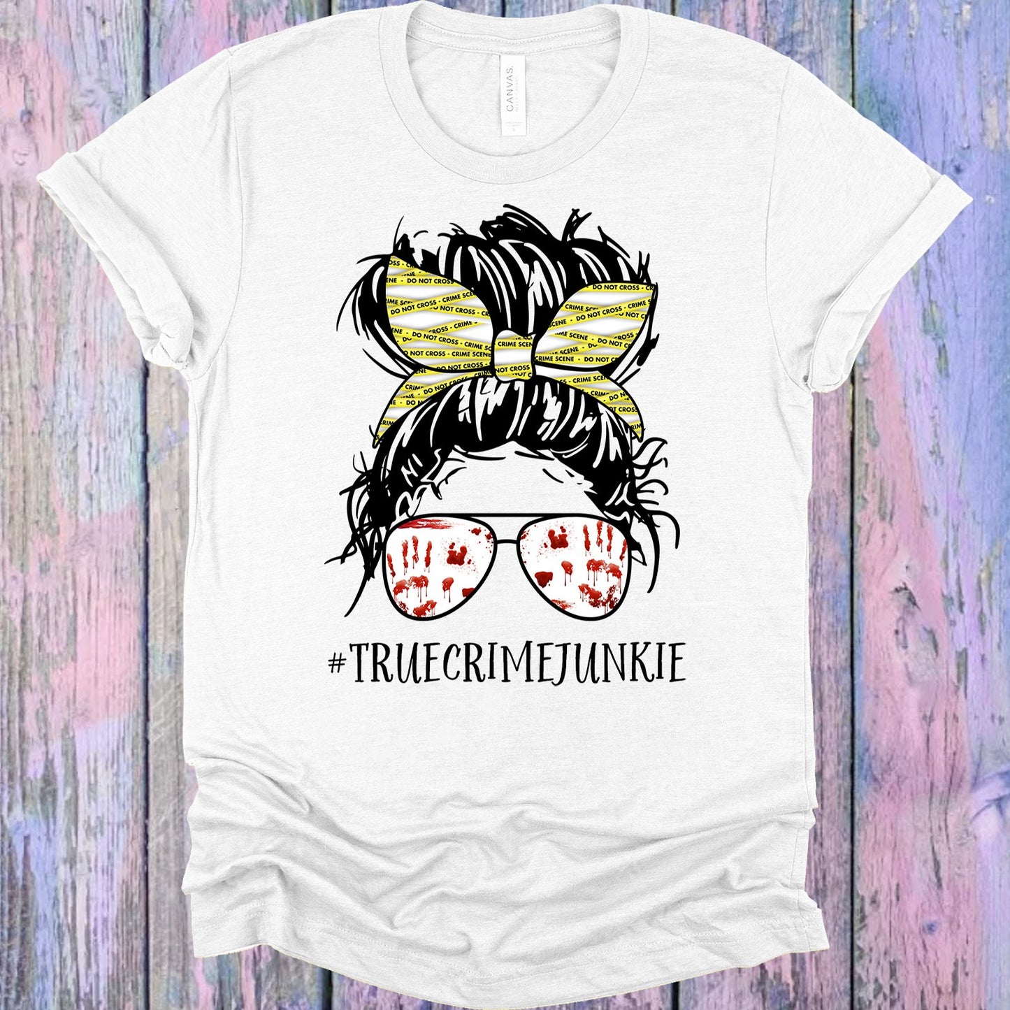 True Crime Junkie #truecrimejunkie Graphic Tee Graphic Tee