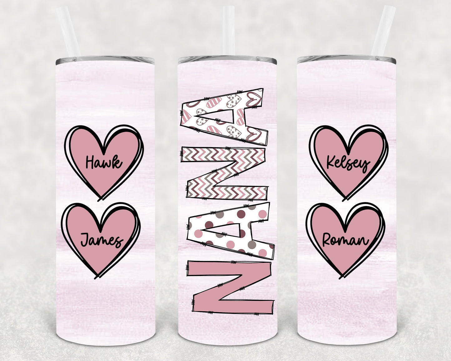 Customized Nana 20 Oz Skinny Tumbler