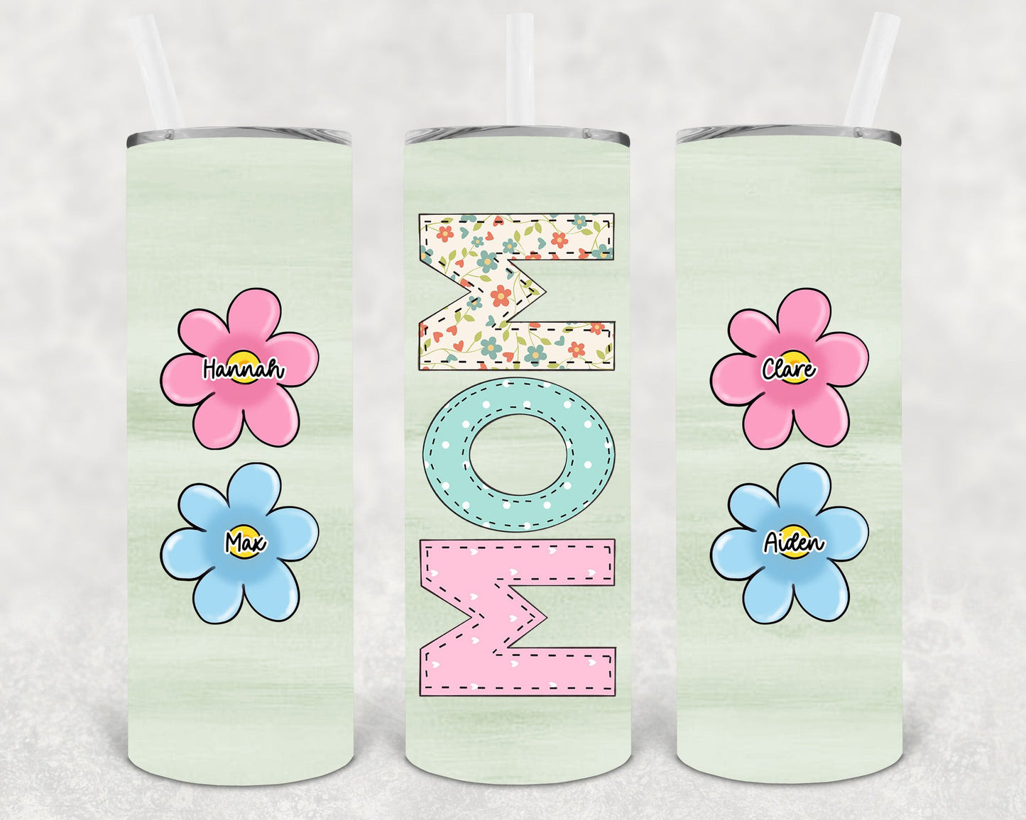 Customized Mom 20 Oz Skinny Tumbler
