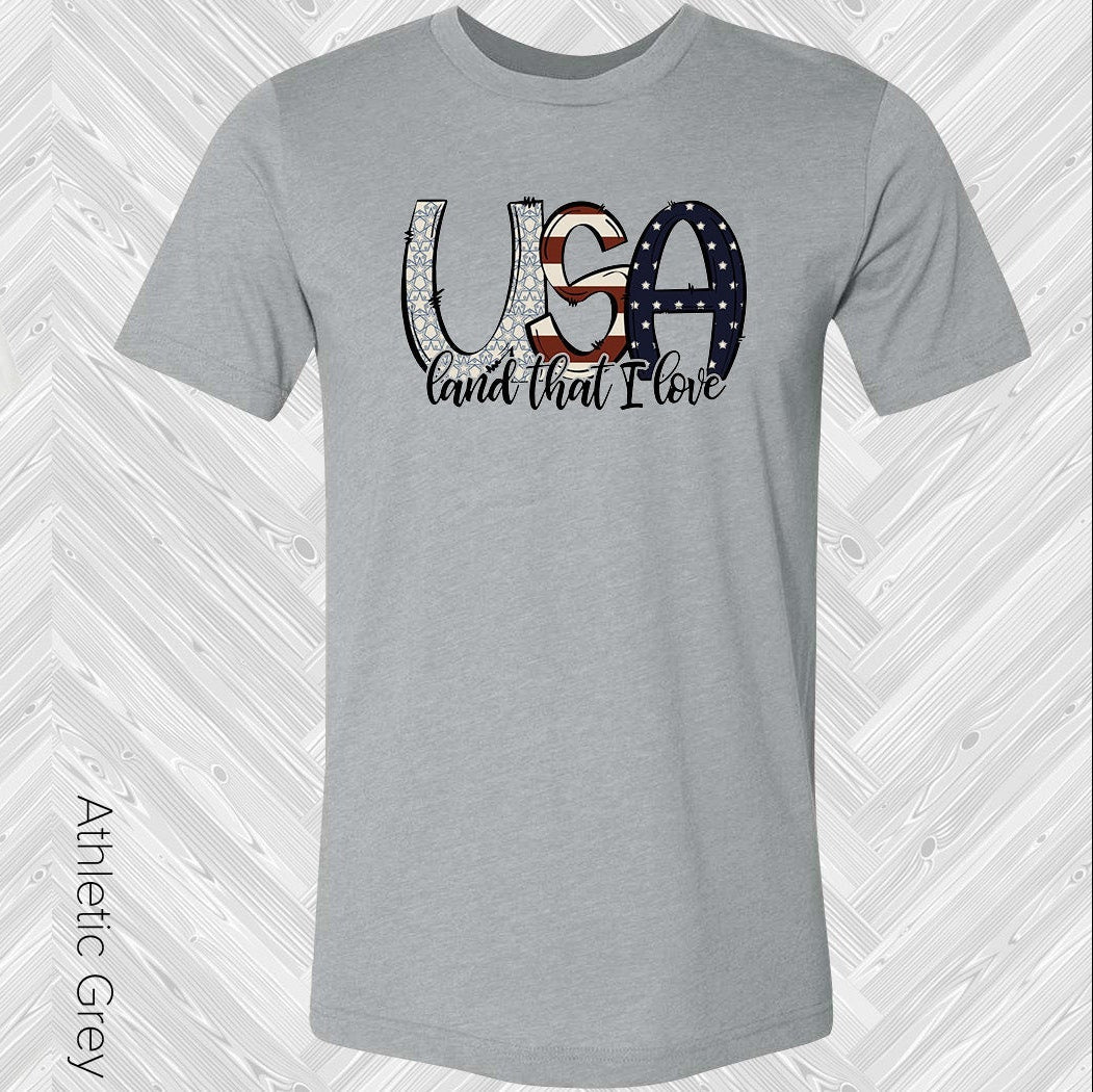 Usa Land That I Love Graphic Tee Graphic Tee