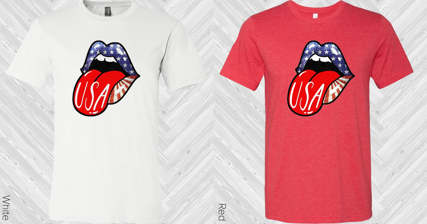 Usa Tongue Graphic Tee Graphic Tee