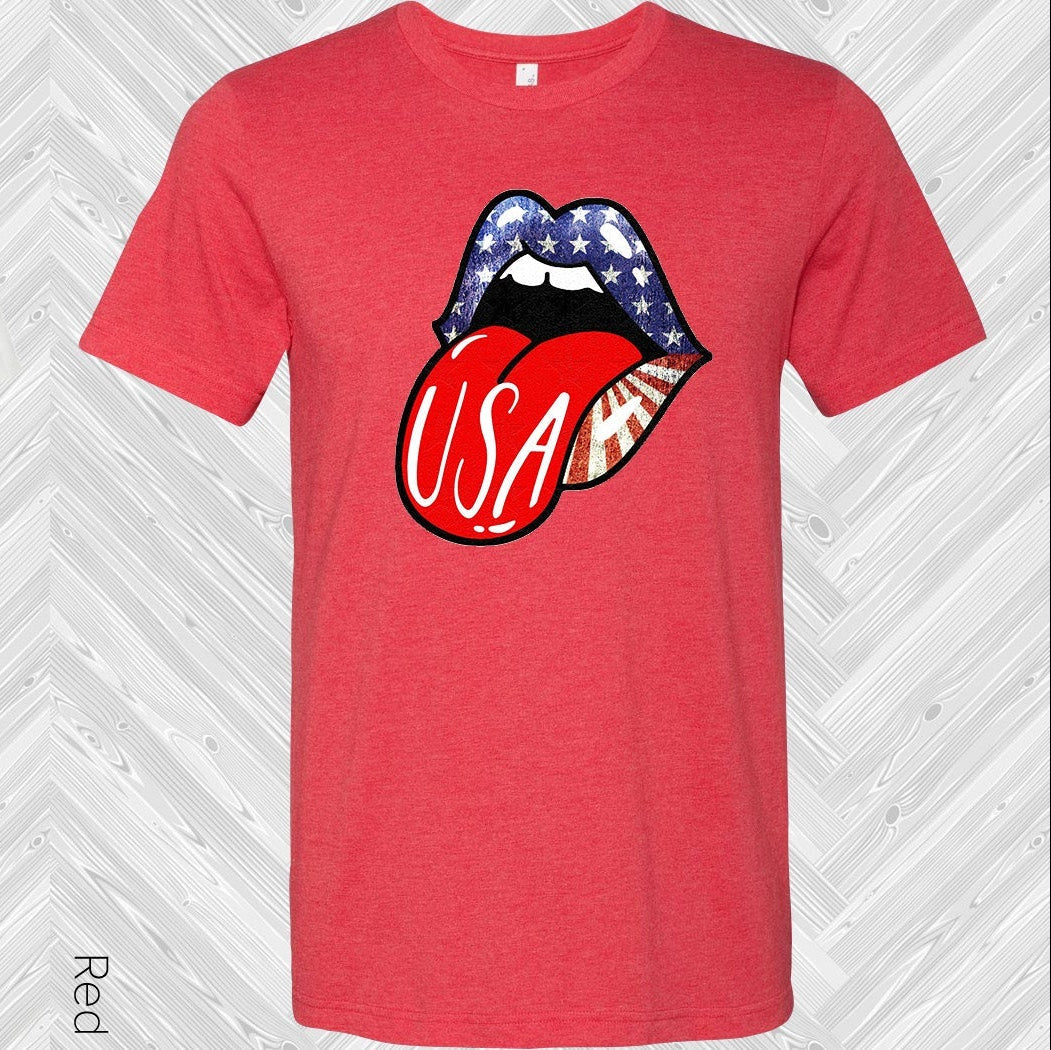 Usa Tongue Graphic Tee Graphic Tee