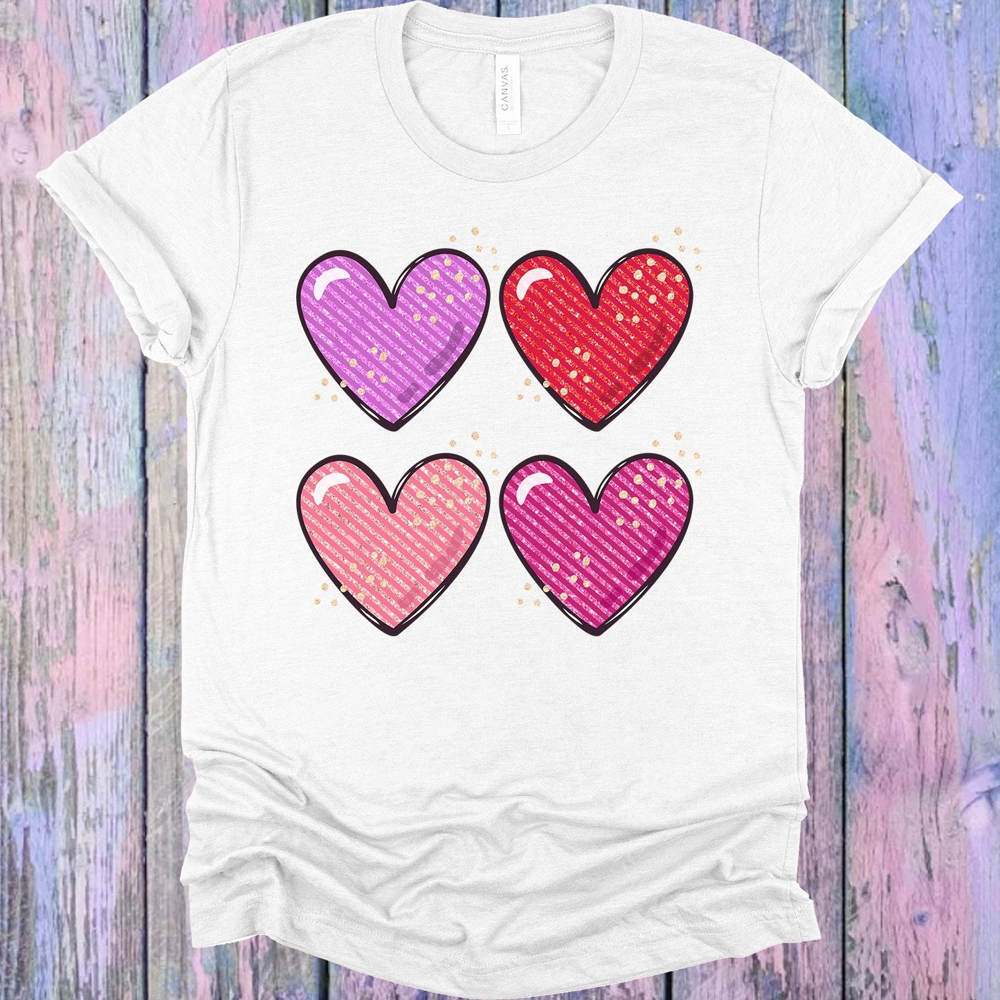 Valentine Hearts Graphic Tee Graphic Tee