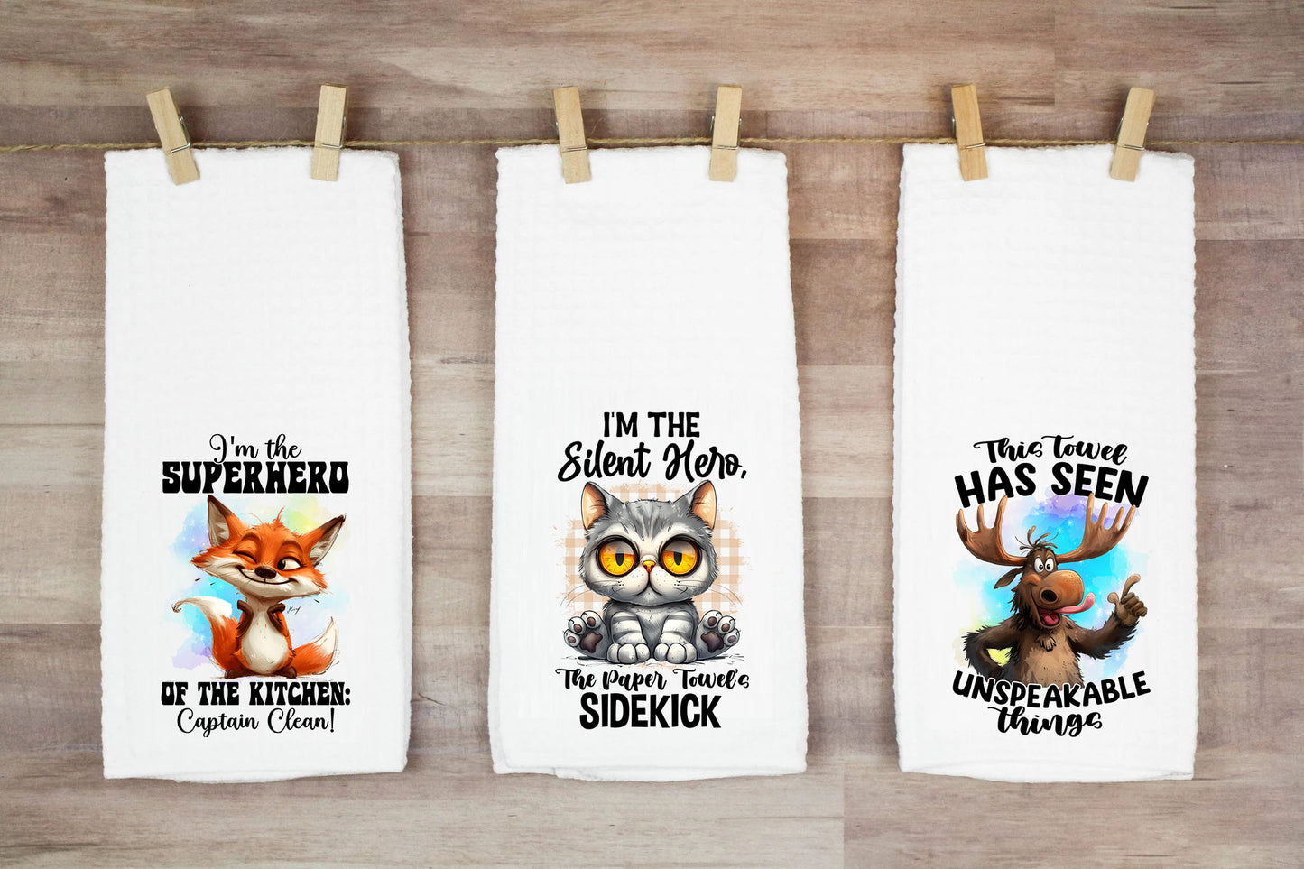 I'm the Silent Hero The Paper Towel's Sidekick Hand Towel