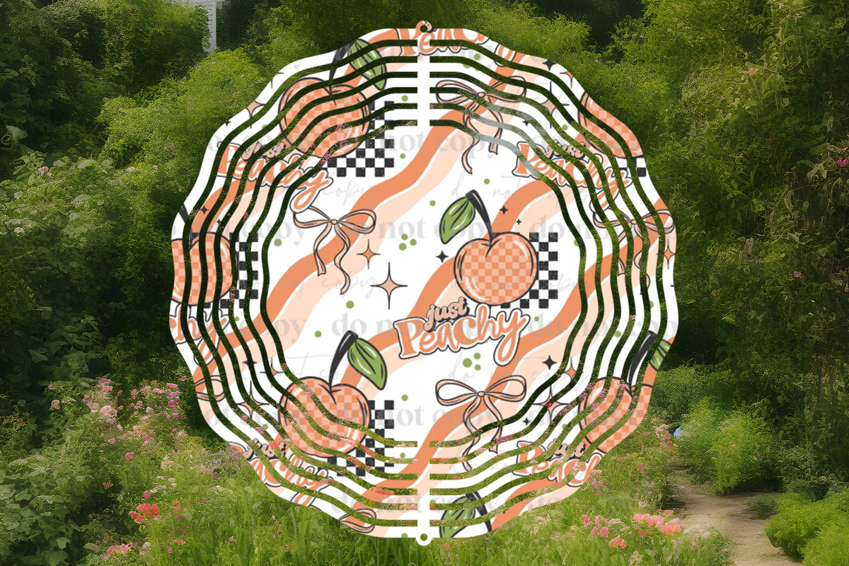 Just Peachy Wind Spinner