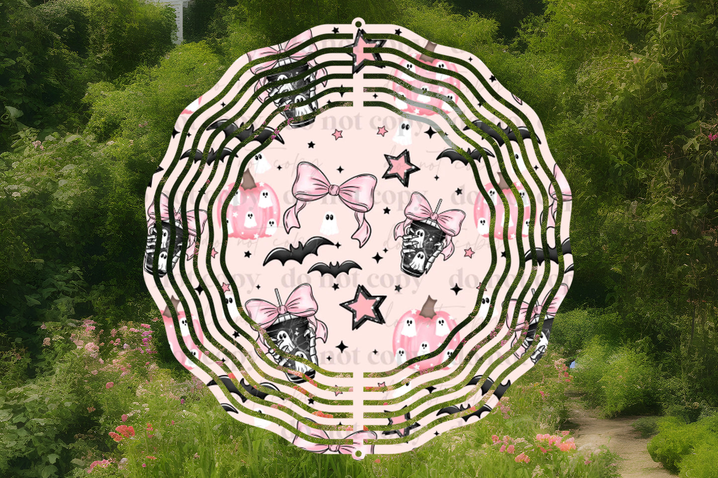 Bows and Coffee Wind Spinner