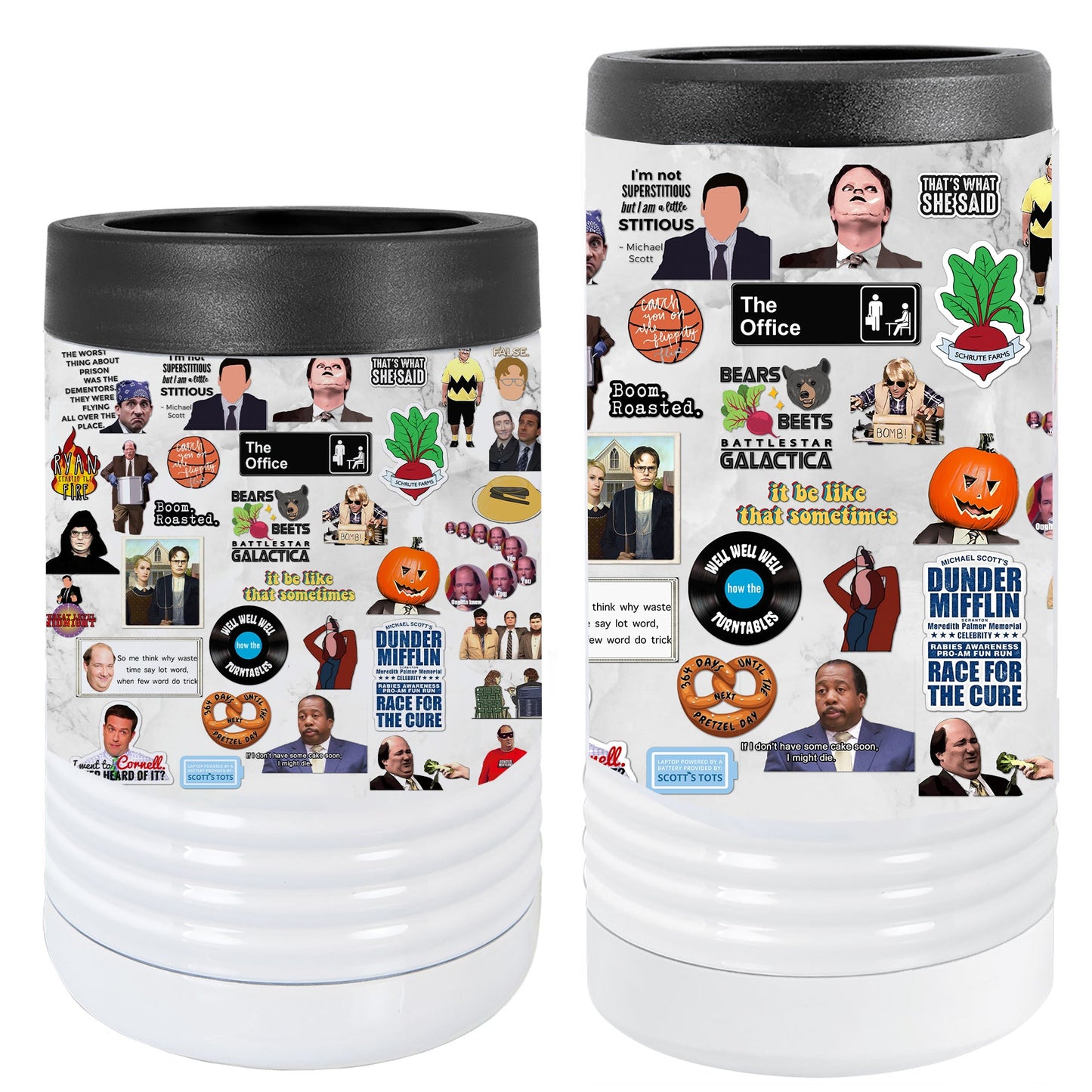 The Office Beverage Holder Can Cooler