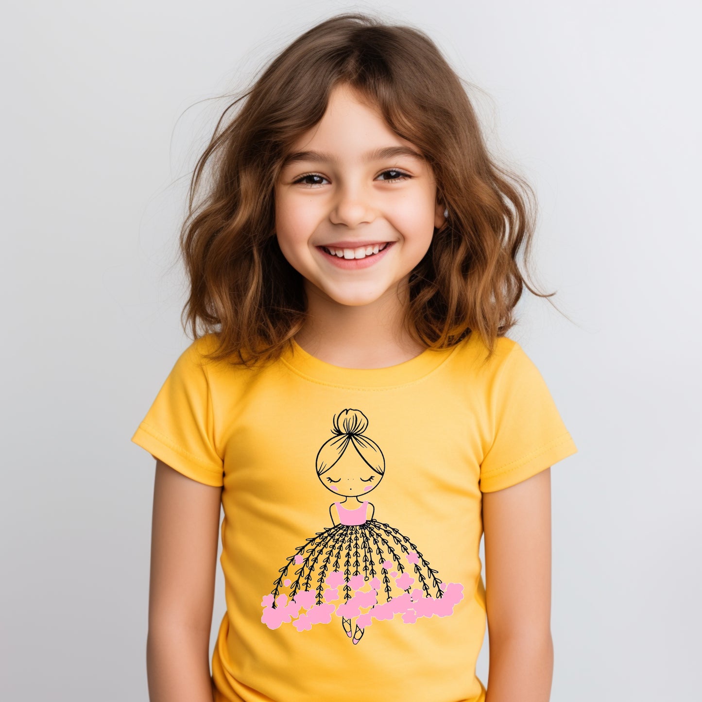 Floral Ballerina Graphic Tee