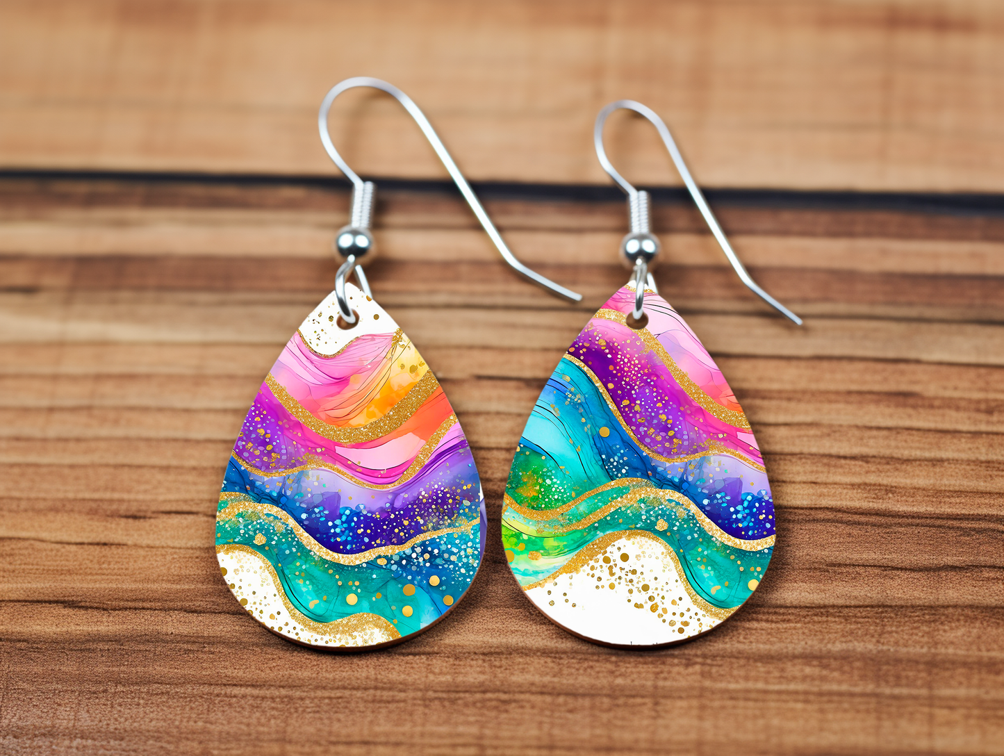 Rainbow Drop Earrings