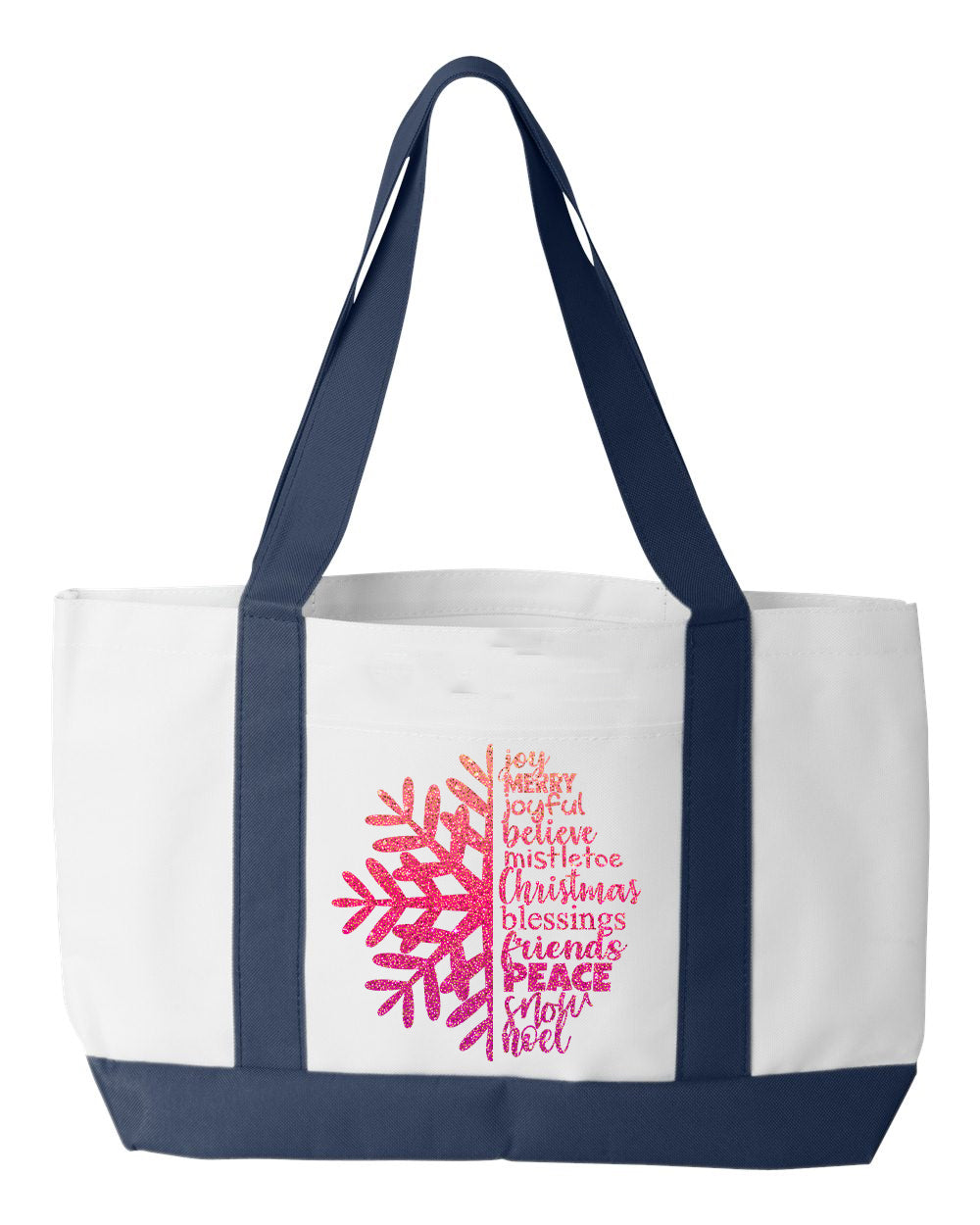 Christmas Blessings Snowflake - Tote Bag