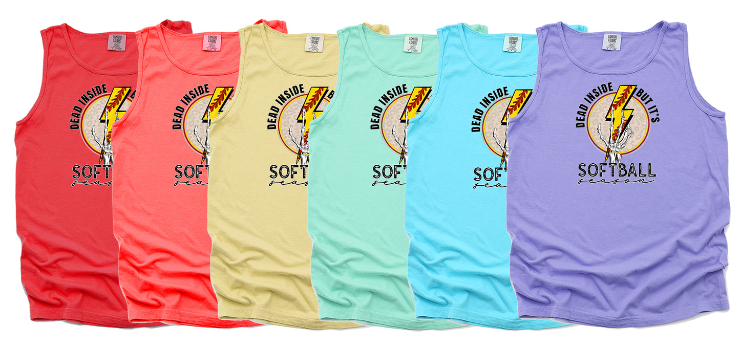 Dead Inside But It's Softball Season Graphic Tee