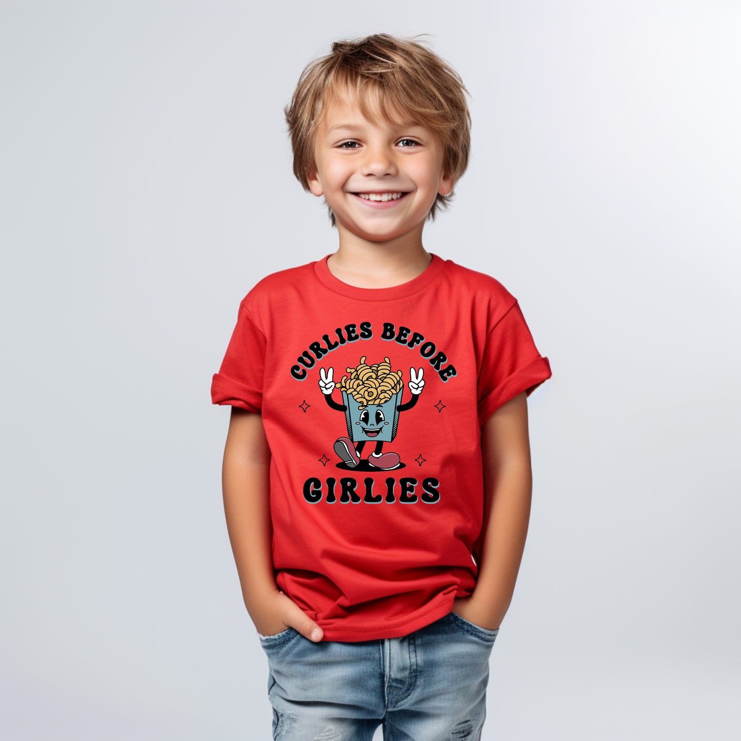 Curlies Before Girlies Graphic Tee