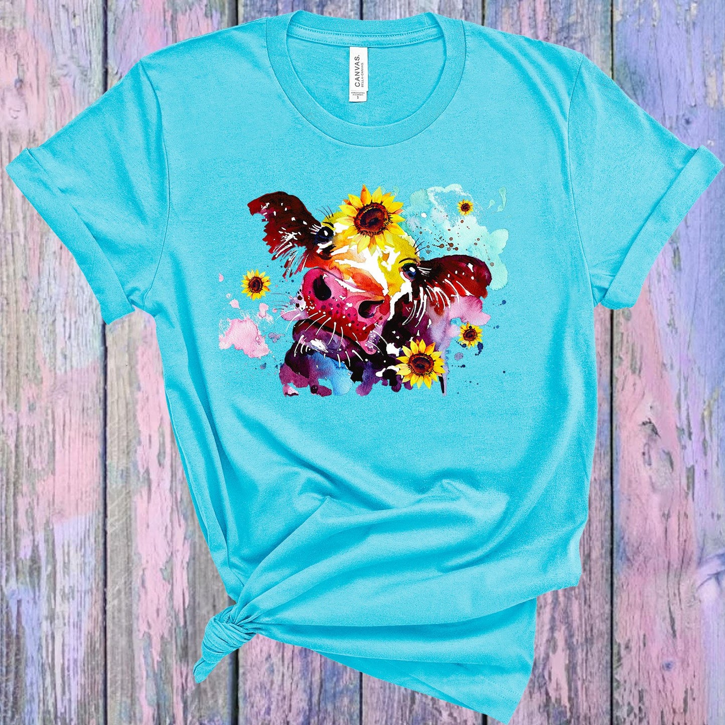 Watercolor Cow Graphic Tee Graphic Tee