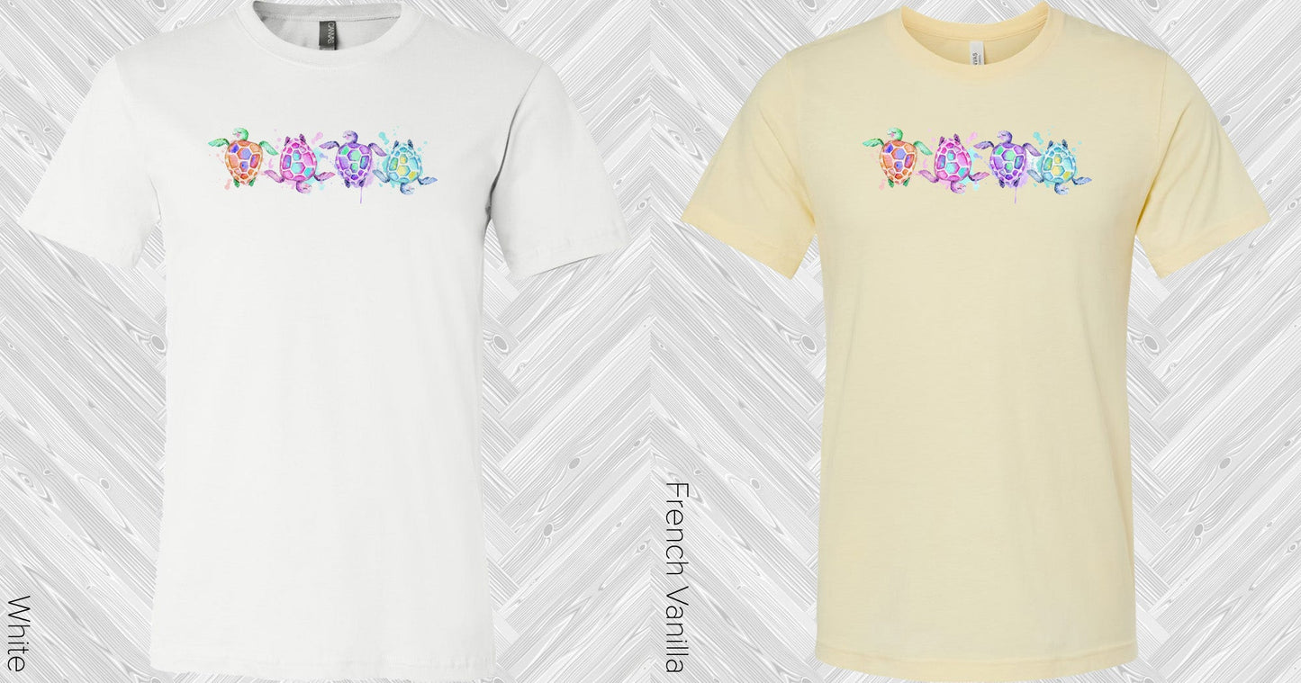 Watercolor Turtles Graphic Tee Graphic Tee