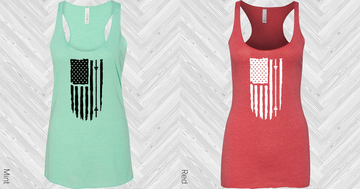 Weight Bar Flag Graphic Tee Graphic Tee