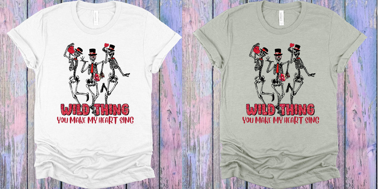 Wild Thing You Make My Heart Sing Graphic Tee Graphic Tee