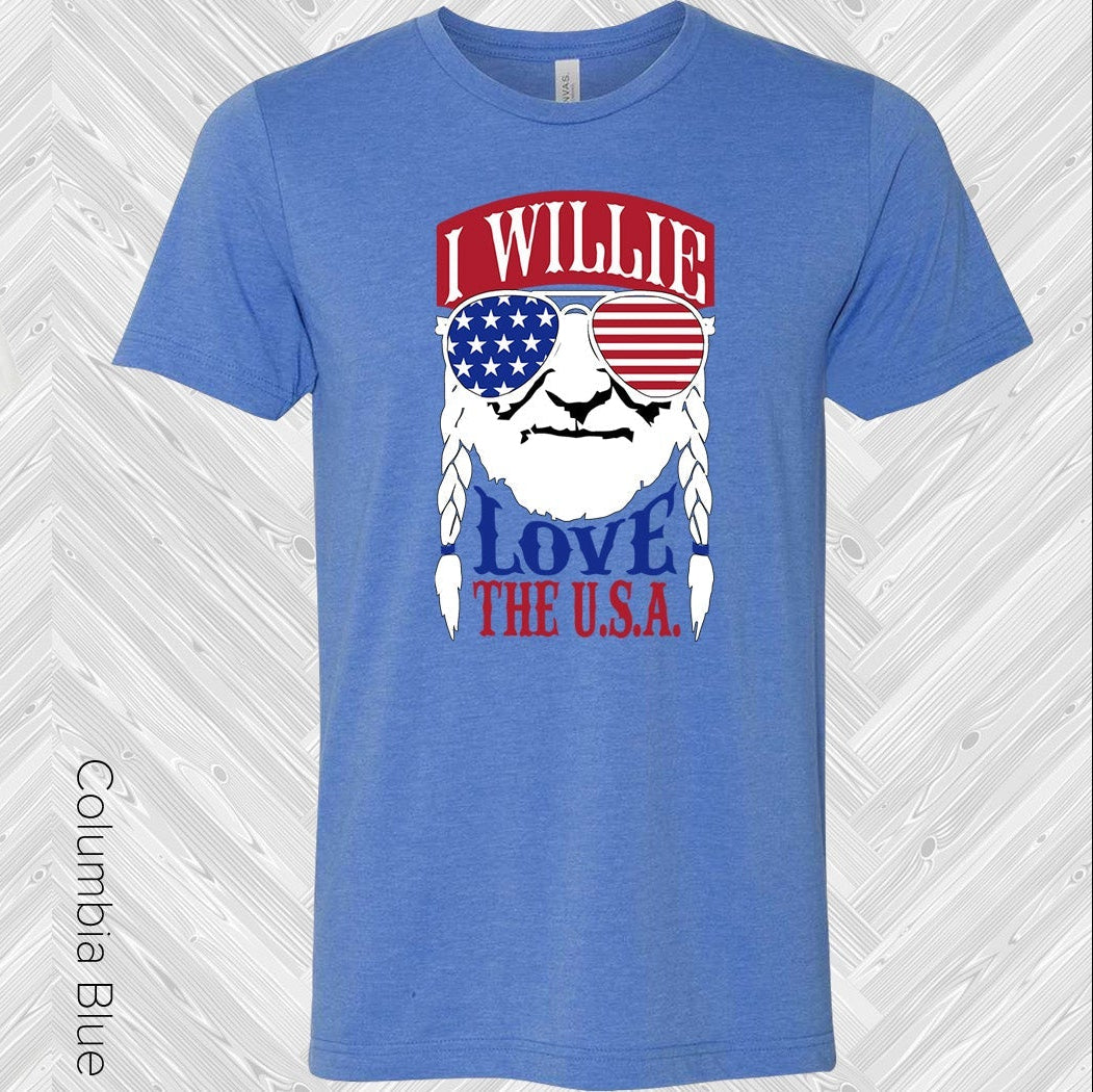 Willie Love The Usa Graphic Tee Graphic Tee
