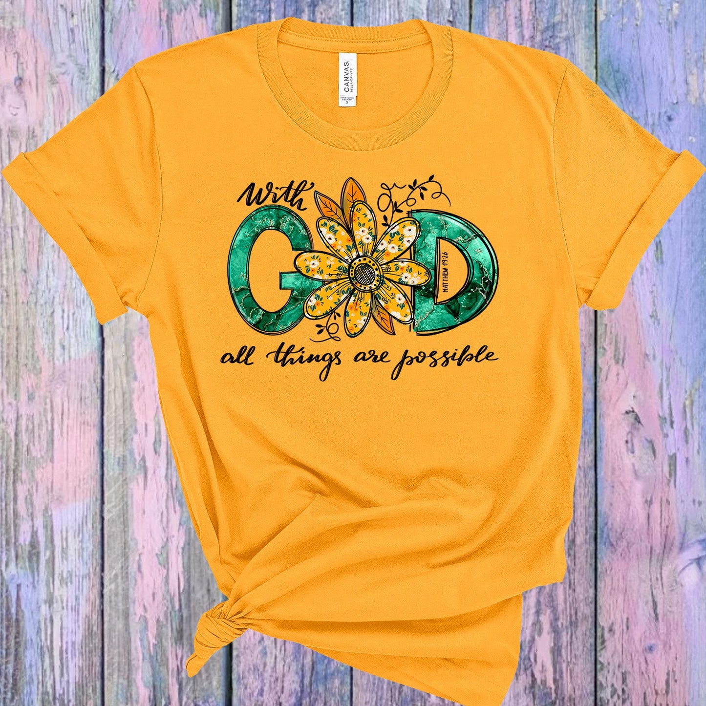 With God All Things Are Possible Graphic Tee Graphic Tee