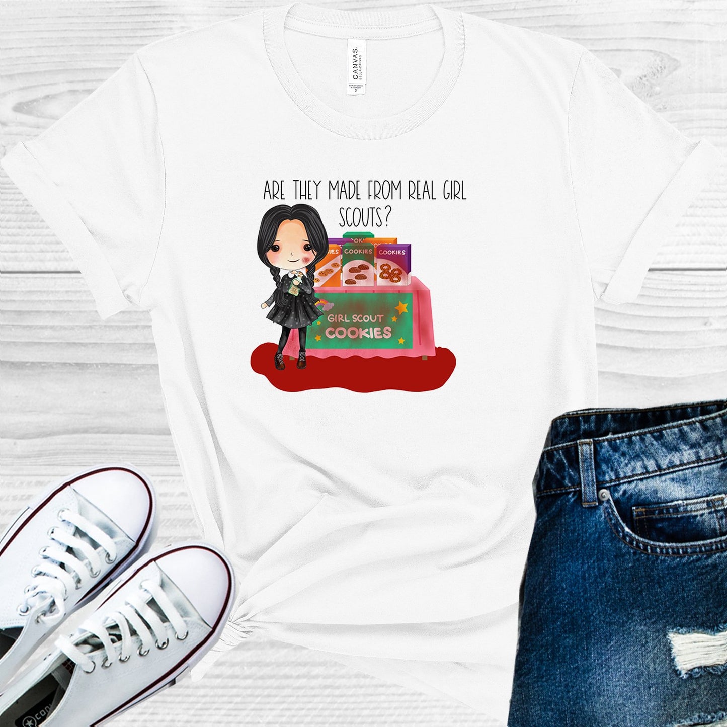 Are They Made From Real Girl Scouts Graphic Tee Graphic Tee