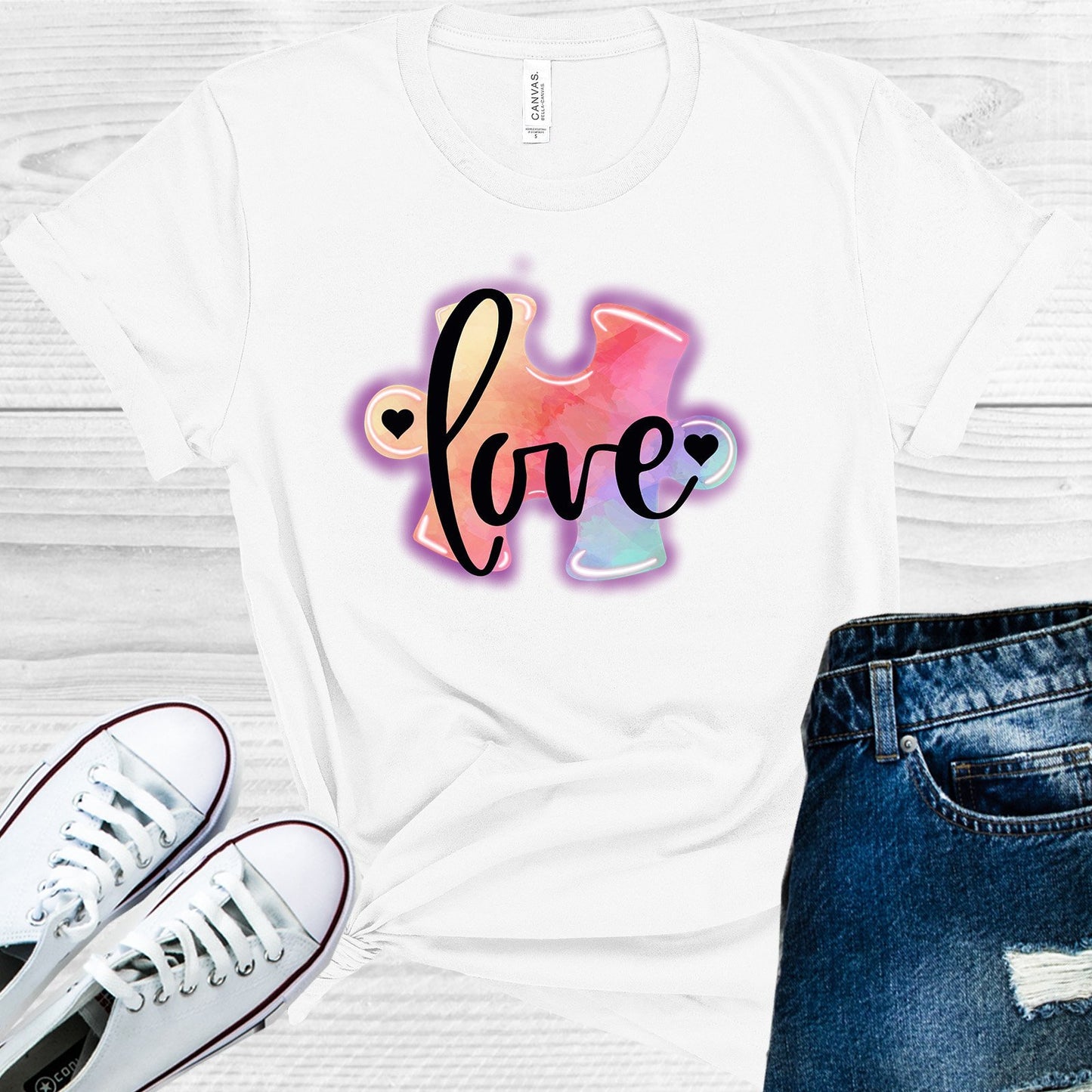 Love Autism Awareness Graphic Tee Graphic Tee