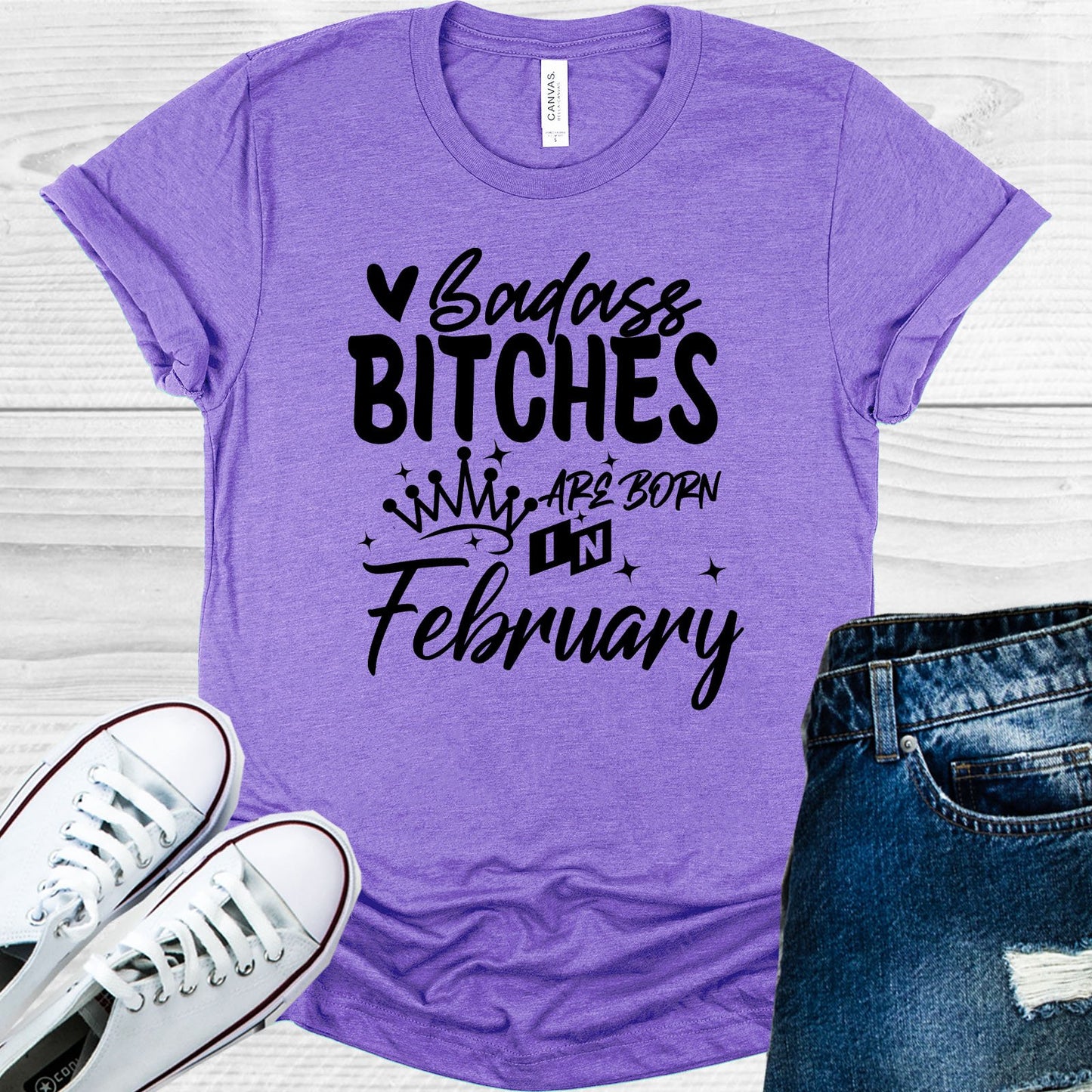 Bada** B****es Are Born In Feburary Graphic Tee Graphic Tee