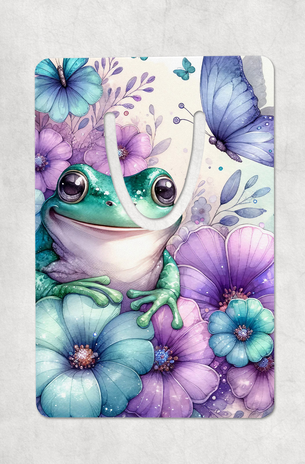 Floral Frog Bookmark