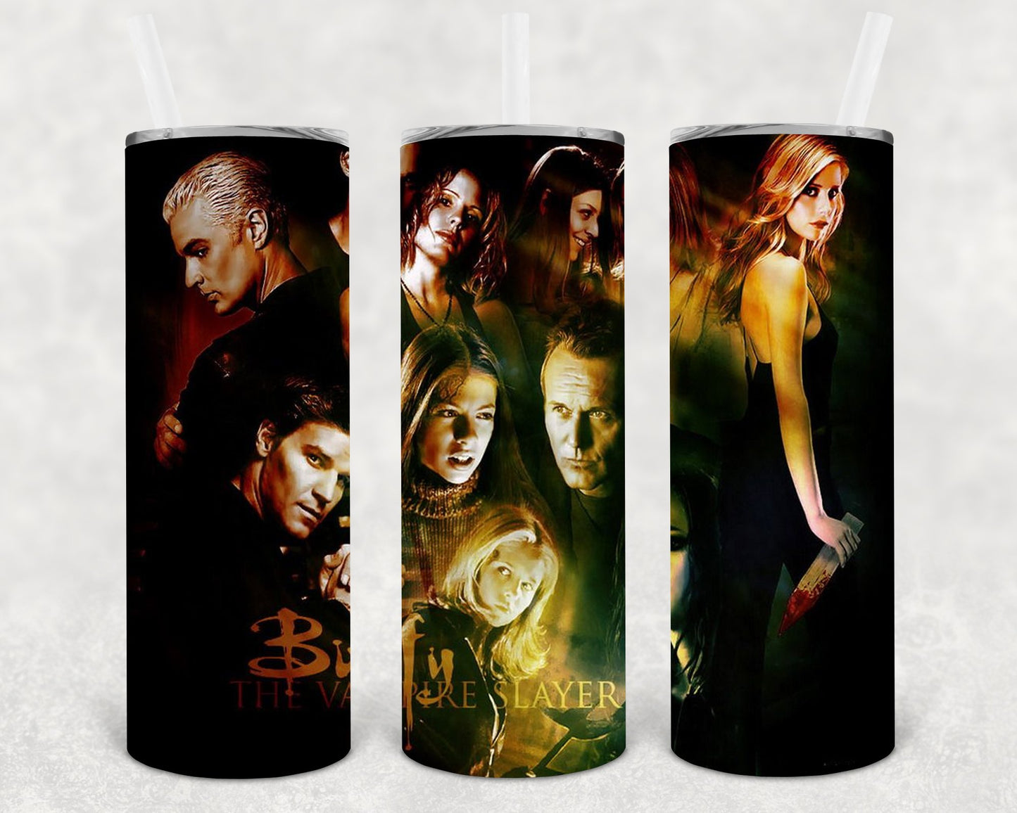 Buffy The Vampire Slayer Skinny 20 Oz Tumbler