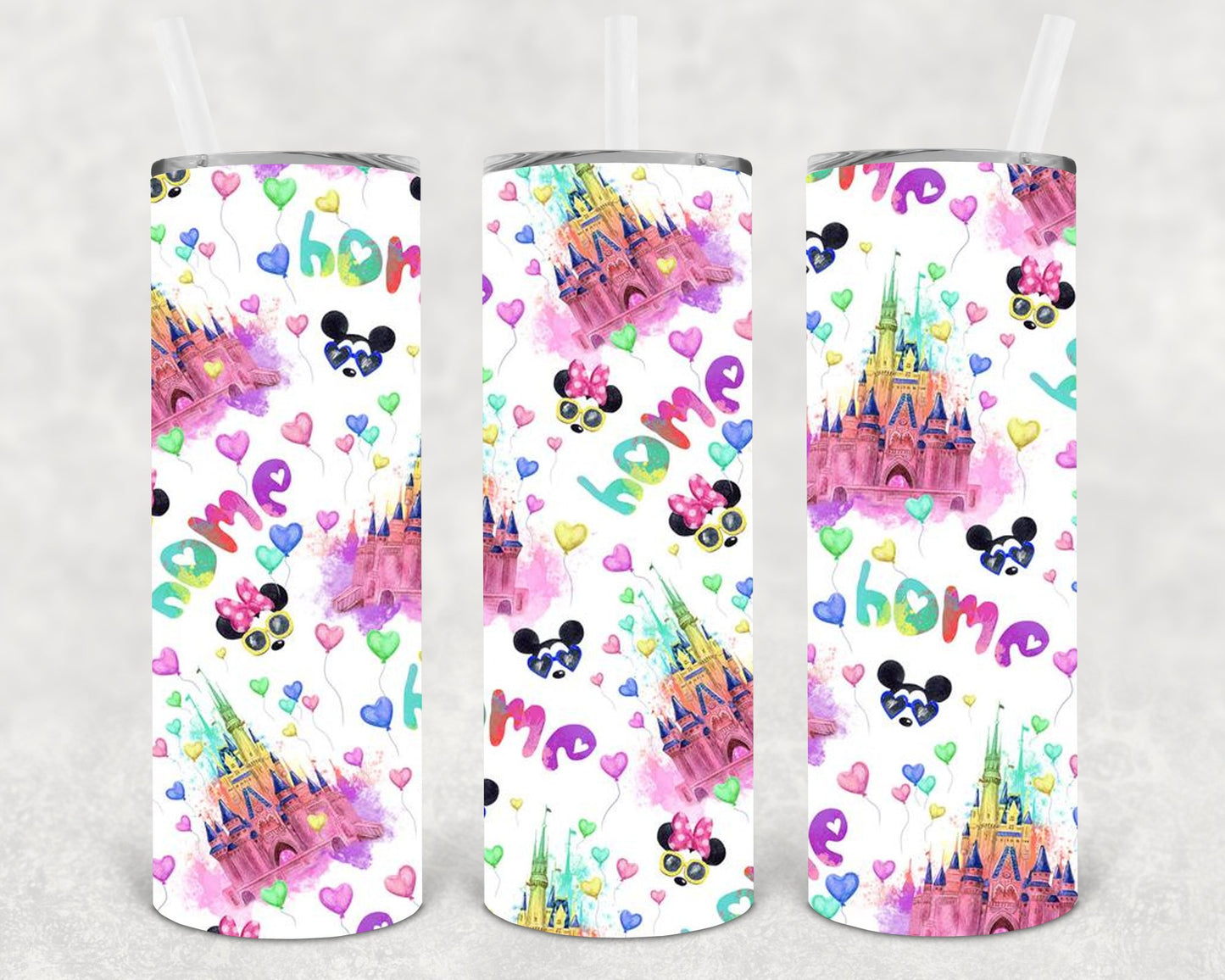 Disney Home Castle 20 Oz Skinny Tumbler