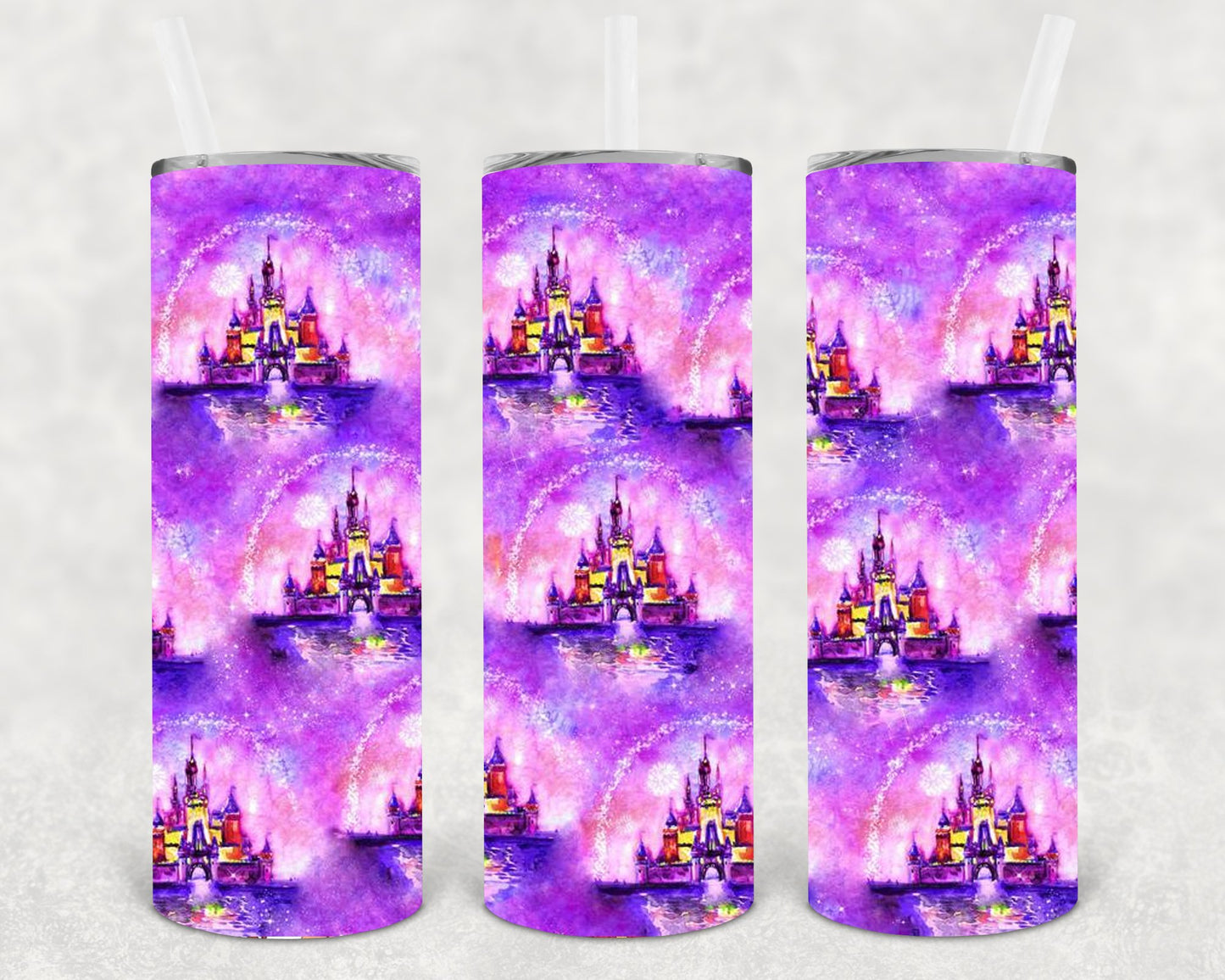 Disney Castle 20 Oz Skinny Tumbler