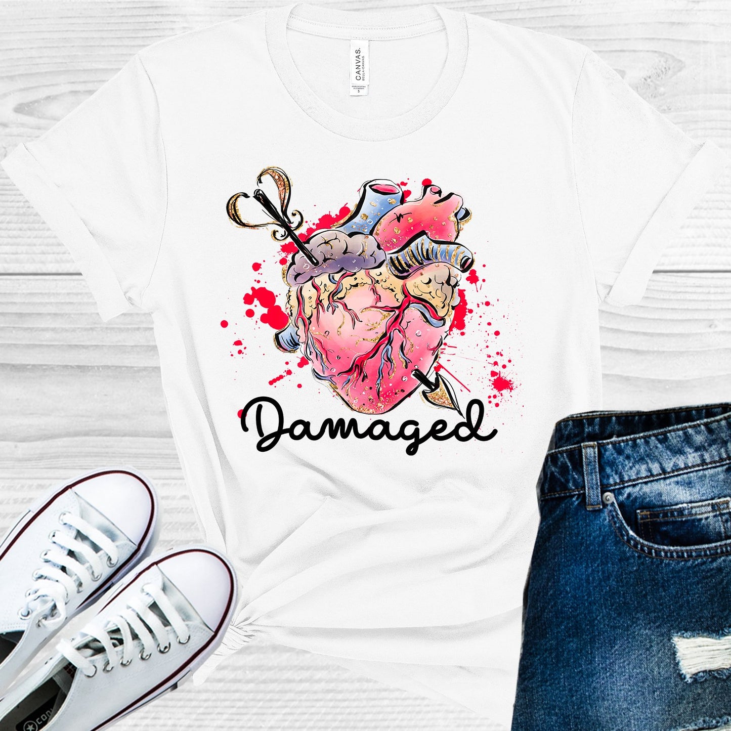 Damaged Graphic Tee Graphic Tee