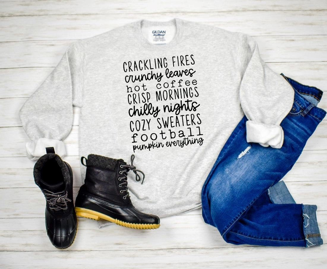 Crackling Fires Crunchy Leaves Graphic Tee Graphic Tee